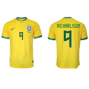 Brasilien Richarlison #9 Hemmatröja VM 2022 Kortärmad